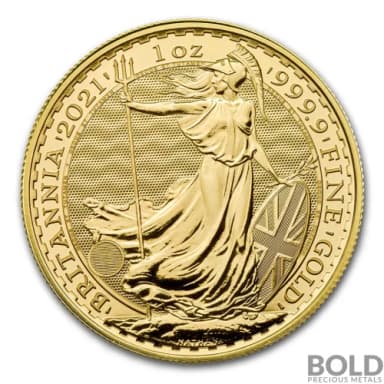 2021 Gold Great Britain Britannia - 1 oz