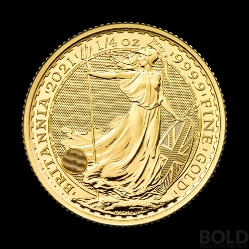 2021 Gold Great Britain Britannia - 1/4 oz