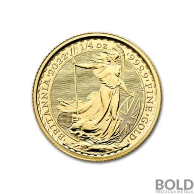2022 Gold Great Britain Britannia - 1/4 oz