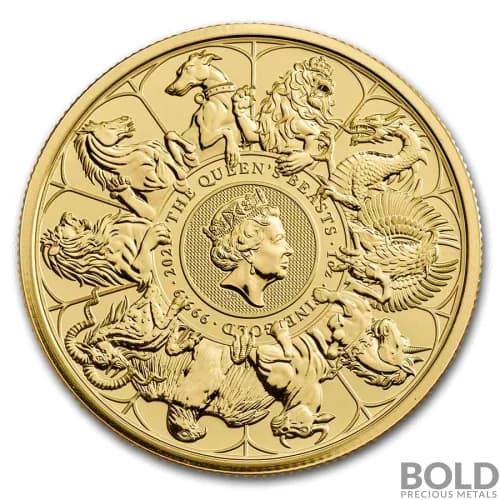 2021 Britain Queen's Beasts Completer 1 oz Gold BU