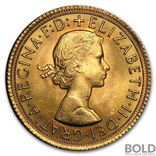British Queen Elizabeth II Sovereign Gold Coin (Random Date)