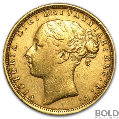 Gold Great Britain Victoria Sovereign - Young