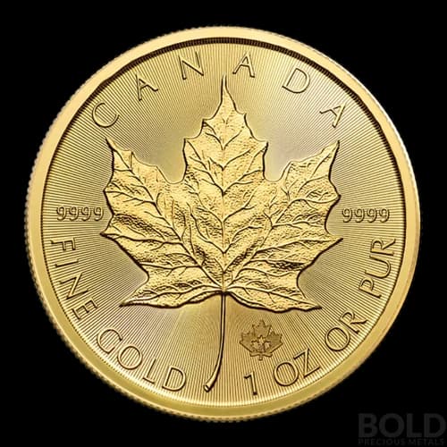 2021 Canada Maple Leaf 1 oz Gold BU