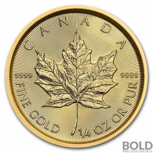 2022 Gold Canadian Maple Leaf - 1/4 oz