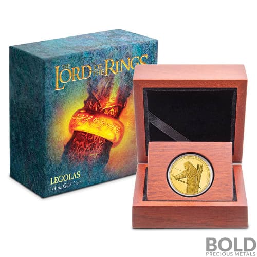 2021 Niue Lord Of The Rings Legolas 1/4 oz Gold Proof