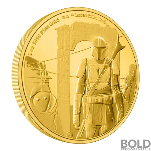 2021 Niue Mandalorian Classic: Mando 1 oz Gold Proof
