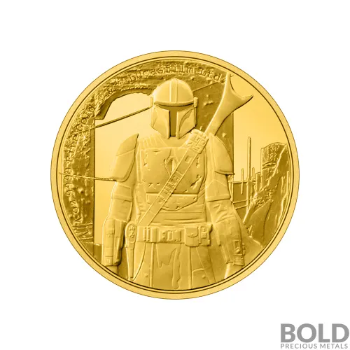 2021 Niue Mandalorian Classic: Mando 1/4 oz Gold Proof