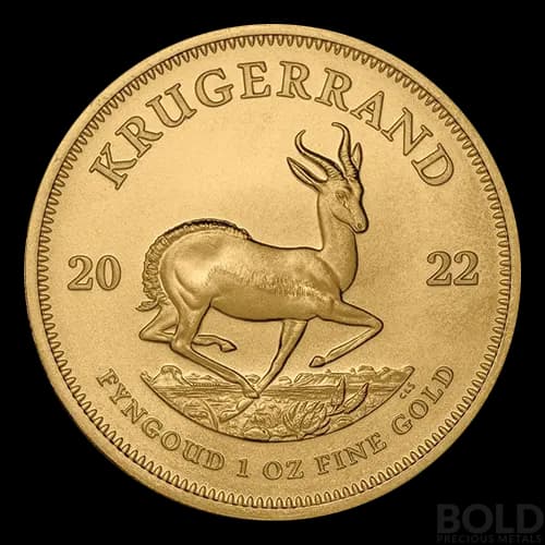 2022 Gold South Africa Krugerrand BU - 1 oz