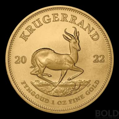 2022 Gold South Africa Krugerrand BU - 1 oz