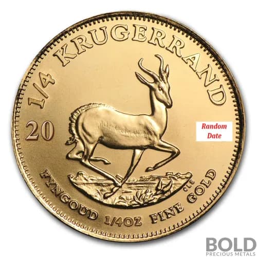 Gold South Africa Krugerrand *Random Date* - 1/4 oz