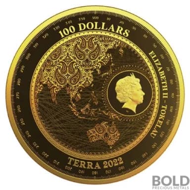 2022 Gold Tokelau Terra 1 oz Prooflike