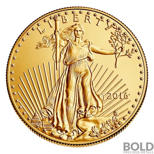 2016 Gold American Eagle - 1/10 oz