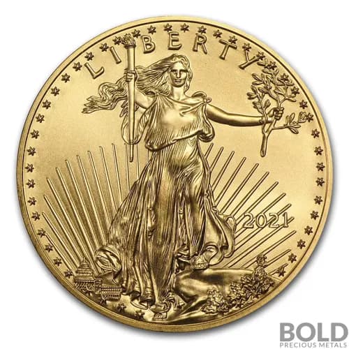 2021 American Gold Eagle 1 oz BU (Type 1)