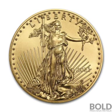 2021 American Gold Eagle 1/2 oz BU (Type 1)