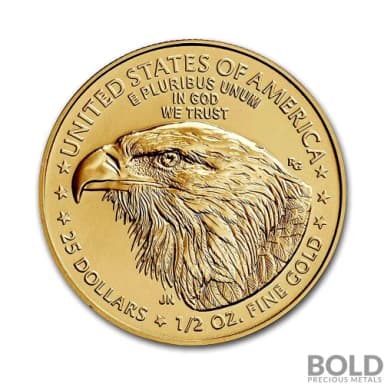 2021 American Gold Eagle 1/2 oz BU (Type 2)