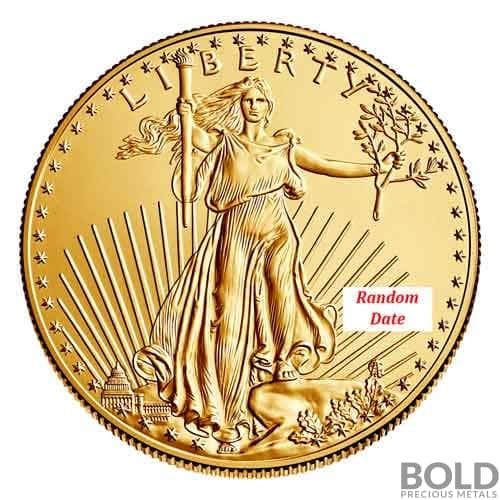 1/4 oz American Gold Eagle Coin (Random Year)