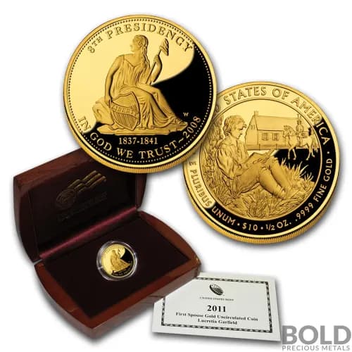 2008-W Gold Van Buren's Liberty Proof - 1/2 oz