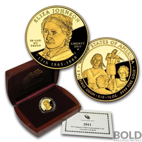 2011-W Gold Eliza Johnson Proof - 1/2 oz