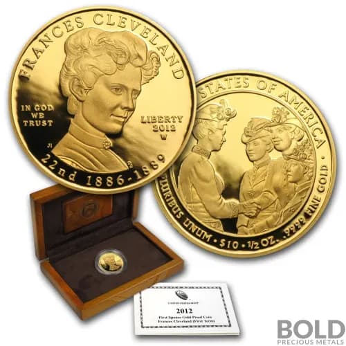 2012-W Gold Frances Cleveland Proof - 1/2 oz