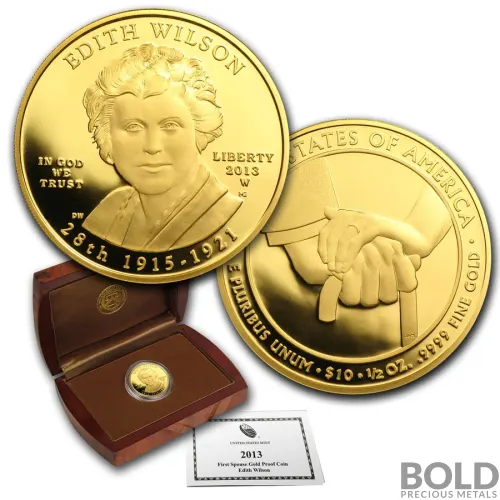 2013-W Gold Edith Wilson Proof - 1/2 oz