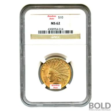 Gold American $10 Indian - NGC MS62