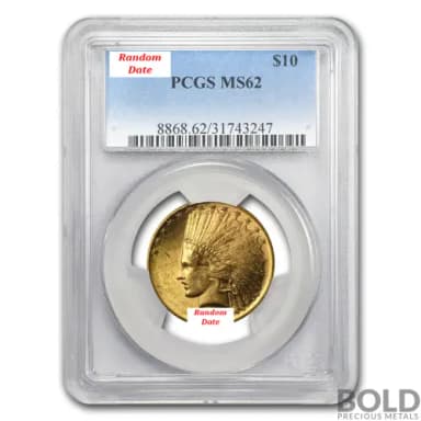 Gold American $10 Indian - PCGS MS62