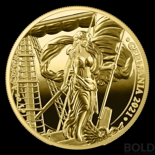 2021 Lady Germania 100 Mark 1 oz Gold Proof Round