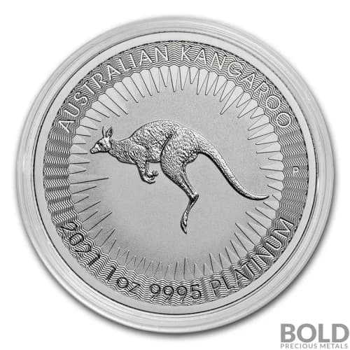 2021 Australian Perth Kangaroo 1 oz Platinum BU