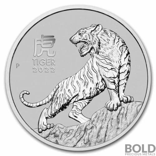 2022 1 oz Perth Lunar Year of the Tiger Platinum Coin (BU)