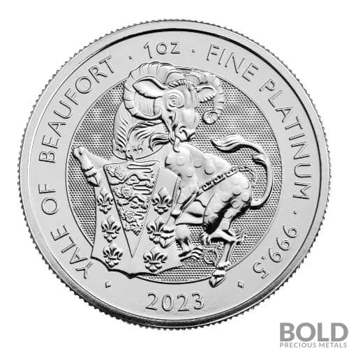2023 Great Britain Tudor's Beasts: Yale of Beaufort - 1 oz Platinum BU