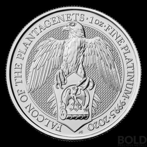 2020 Platinum Great Britain Queen's Beasts (The Falcon) - 1 oz