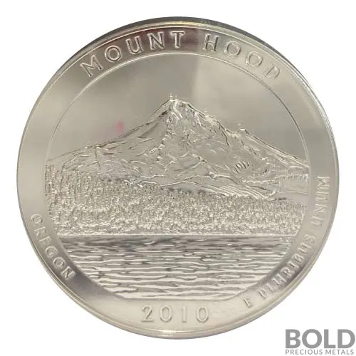 2010 Silver 5 oz ATB Mount Hood NP First Strike PCGS MS68 PL