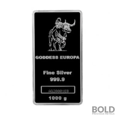 2023 Silver Chad Goddess Europa 1 Kilo Bar