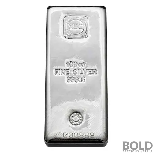 Silver 100 oz Australian Bullion Co (ABC) Cast Bar