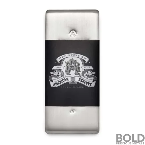 Silver 100 oz American Reserve Bullion Bar