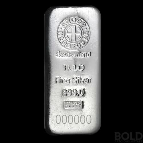 Heraeus 1 Kilo Silver Bar