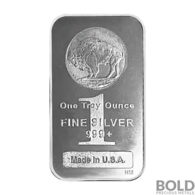 Silver 1 oz Buffalo Bar (Highland Mint)