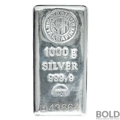 Silver 1 Kilo Nadir Bar