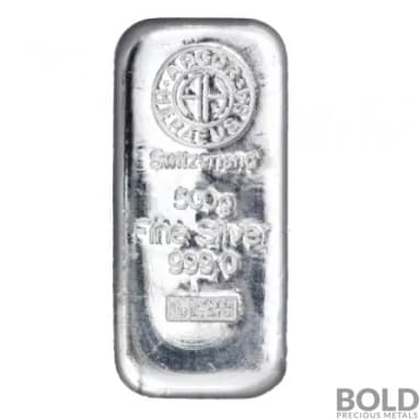 Silver 500 Gram Argor Heraeus Bar