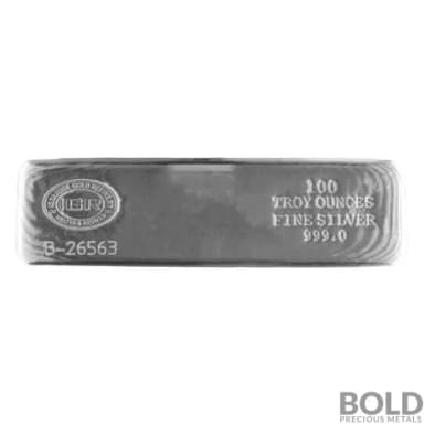 100 oz Istanbul Gold Refinery Silver Bar