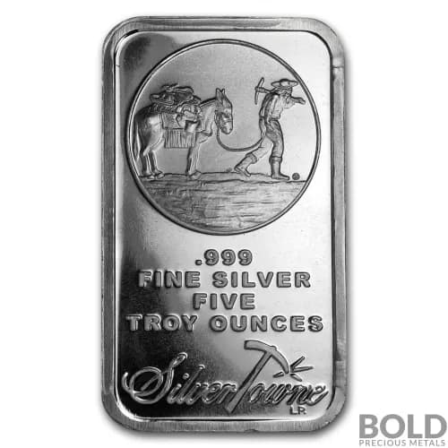 5 oz SilverTowne Prospector Silver Bar
