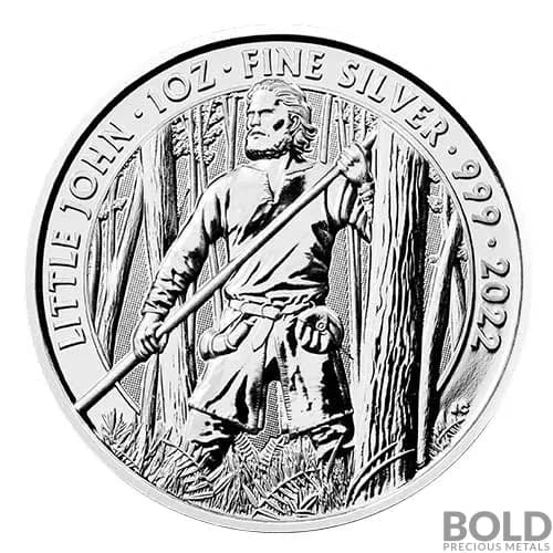 2022 Great Britain Myths & Legends: Little John 1 oz Silver BU