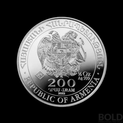 2022 Armenia Noah's Ark 1/2 oz Silver BU