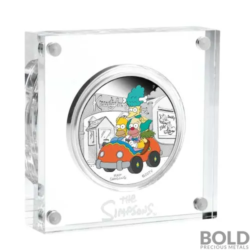 2022 Perth Simpsons Krusty Lu Studios 1 oz Silver Proof