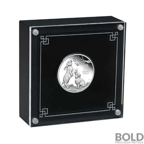 2023 Perth Lunar Year of the Rabbit 1/2 oz Silver Proof