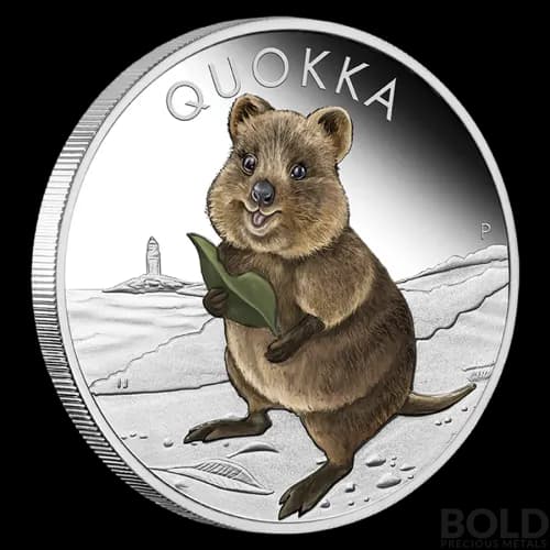 2021 Australia Perth Quokka 1 oz Silver Colored Proof