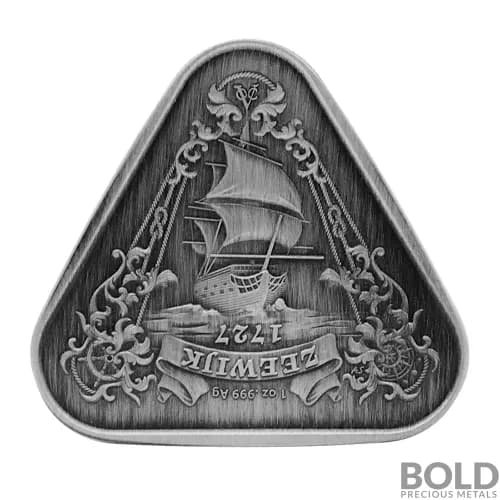 2021 Australia Shipwrecks Zeewijk Silver 1 oz (Antiqued)