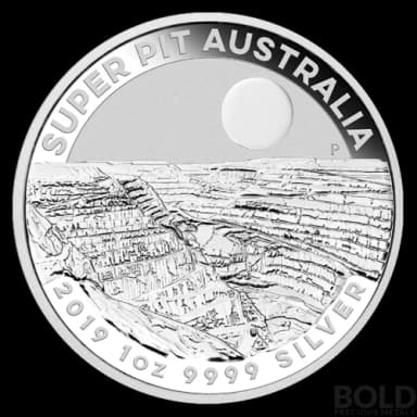 2019 Silver 1 oz Australia Perth Super Pit Mine