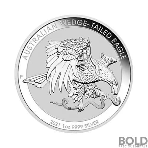 2021 Australia Perth Wedge-Tailed Eagle 1 oz Silver BU