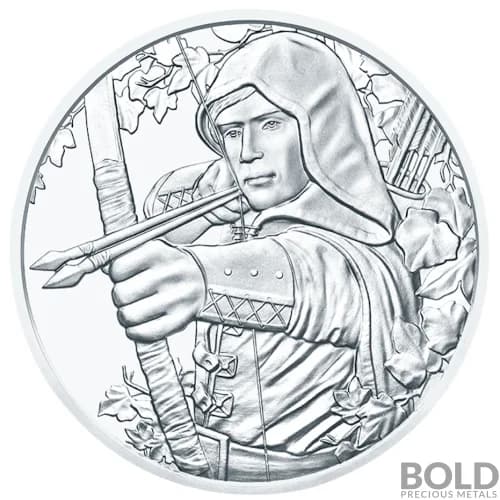 2019 Silver Austria 825th Anniversary Robin Hood BU - 1 oz